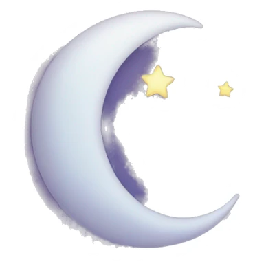 A crescent Moon  sticker