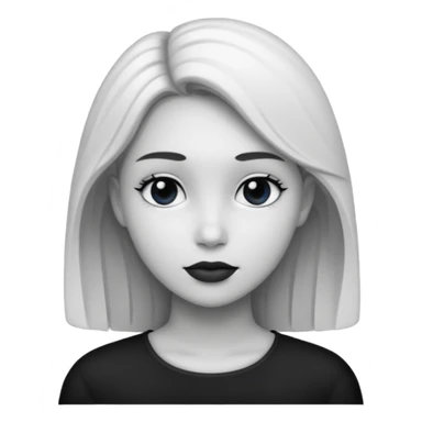 Tender Portrait female B&W sticker