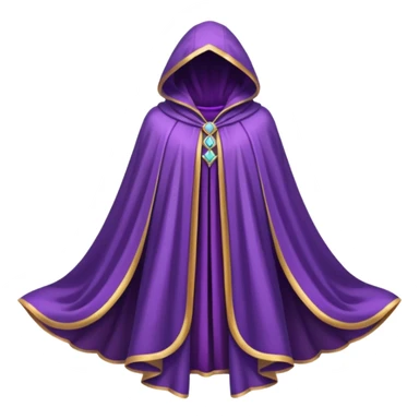 a fantasy magic purple cloak sticker
