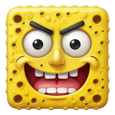 Angry SpongeBob sticker