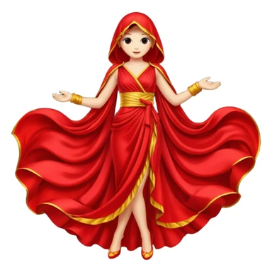red costume sticker