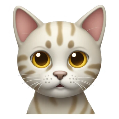 A Wave cat who is looking to the left sticker