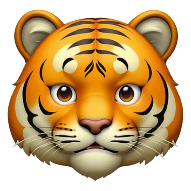 tiger face monkaS meme nervous sweating for Twitch emote sticker