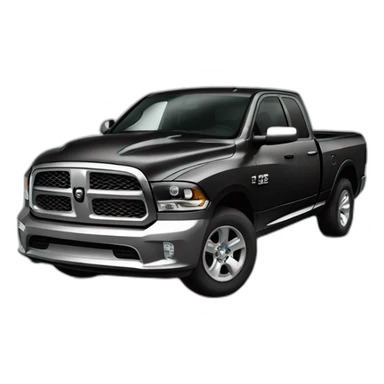 noir dodge ram sticker