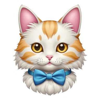 Gato y moño sticker