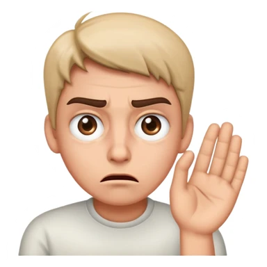 Annoyed Eye rolling sticker