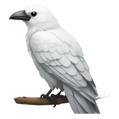 White crow sticker
