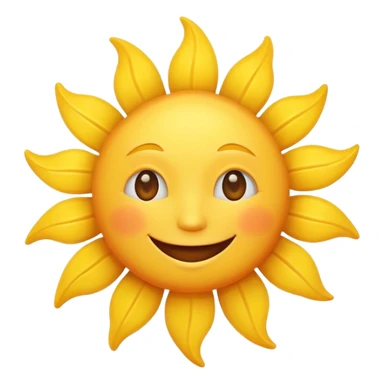 smiling sun, simple, cheerful sticker
