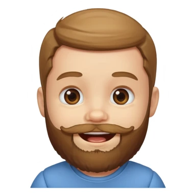 bearded baby sticker