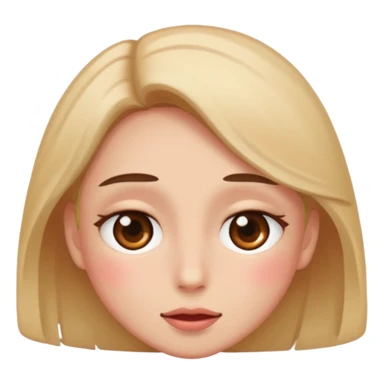 blushing that is hiding sticker