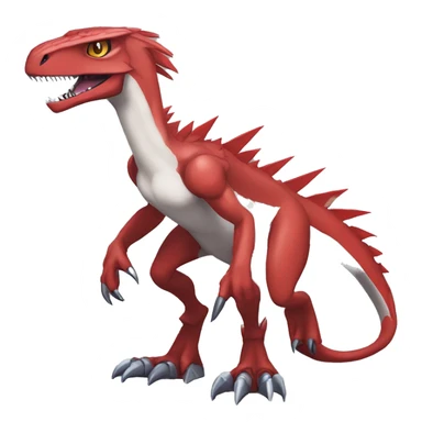  Cool Edgy Digimon-Fakemon-Guilmon-Velociraptor-Dragon-Mecha full body sticker
