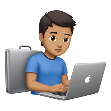 Hummer working on a Laptop  sticker