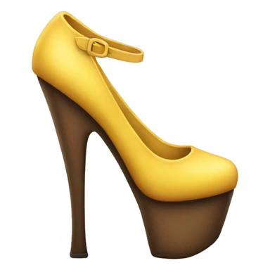 high heeled high platform shoe sticker