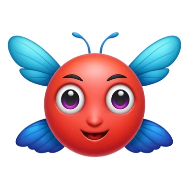 fly with heart eyes sticker