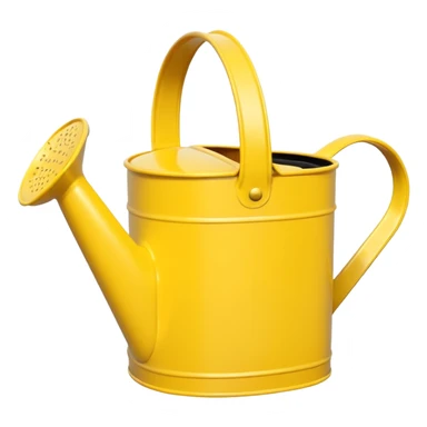 Yellow garden watering can sticker