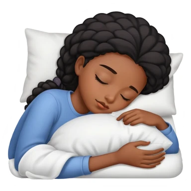 Black girl sleeping sticker