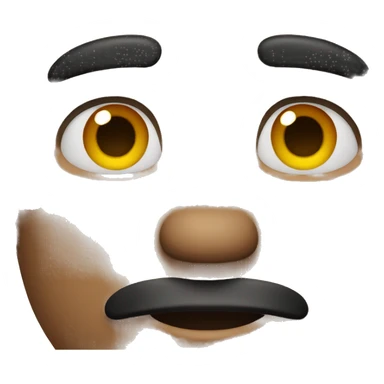 black hair man with broen eyes sticker