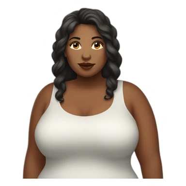 Plus size woman sticker