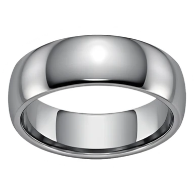 Tungsten silver metal ring sticker