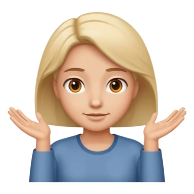 amicable shrug friendly expression sticker