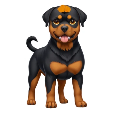 Rottweiler dog body slim tall sticker
