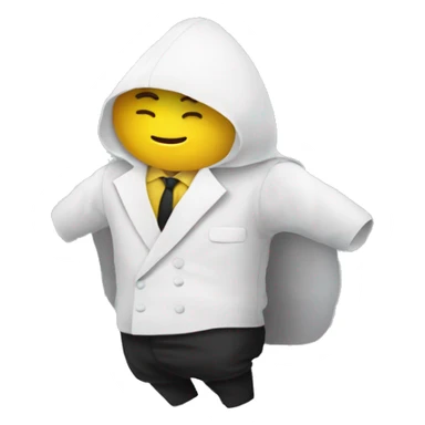 Macron en couche culotte sticker