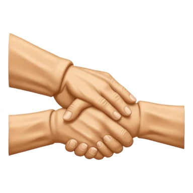 two hands shaking sticker