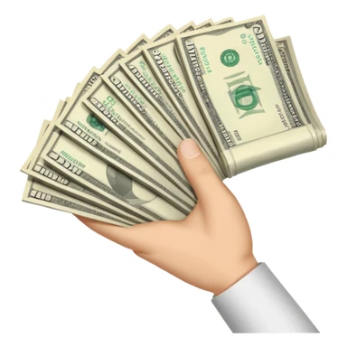 Flexing money sticker