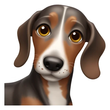 Dapple sausage dog  sticker