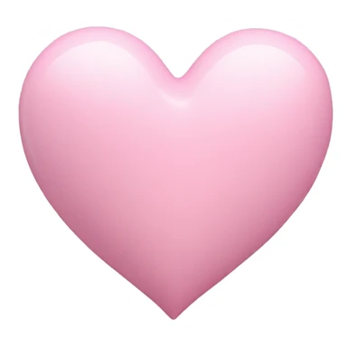 3D Light Pink Heart sticker