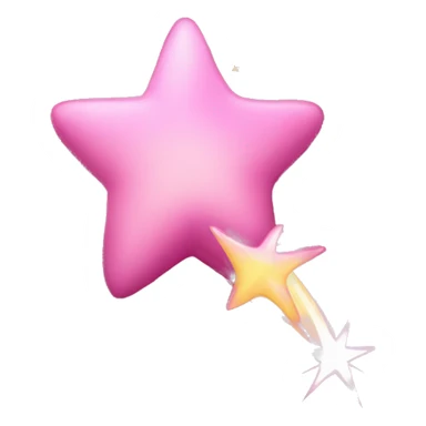 pink shooting star sticker