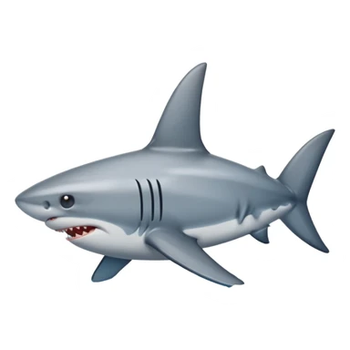 A shark fin out of water sticker