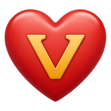 Смайлик Сердце с буквой а sticker