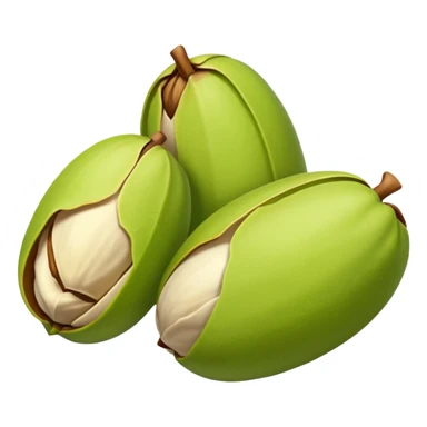 raw pistachio reverse colour sticker