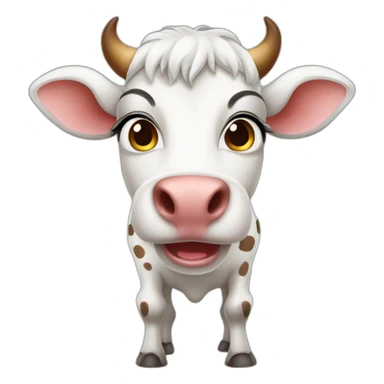 Indian Desi gir cow  sticker