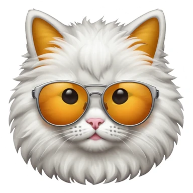 Cat with sunglasses sticker
