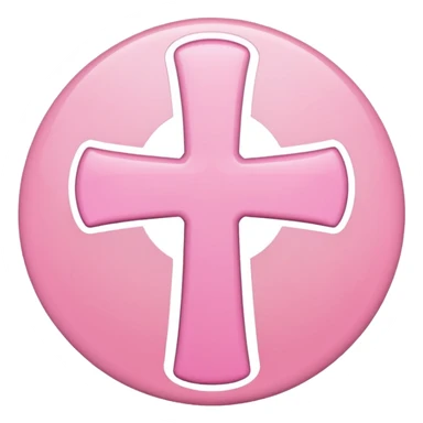 mac os icon pink cross join add sticker