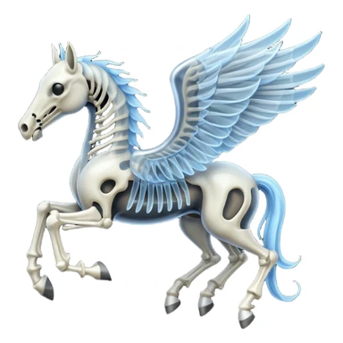 thestral: Winged horses visible only to those who have witnessed death and understand its significance. sticker