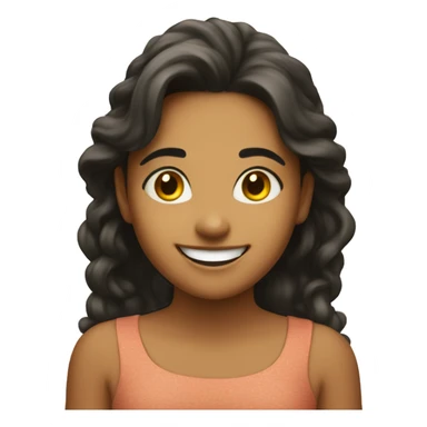 A delighted Latin girl sticker