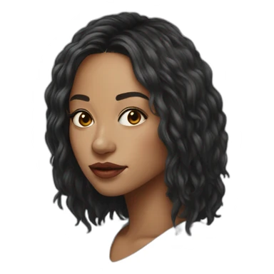 Portrait Rihana high details sticker