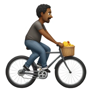 Pregnant man riding a bike sticker