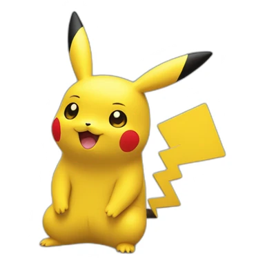 Pikachu in a figma ste sticker
