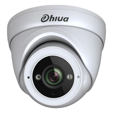 Dahua WizSense IPC-HDW3449H-AS-PV-S5 dome camera with 2.8mm lens, apple emoji style sticker