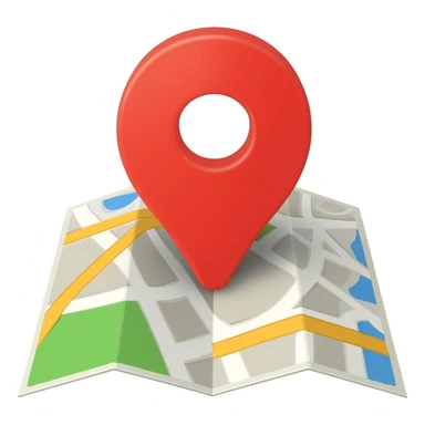 White paper 3d Google maps sticker