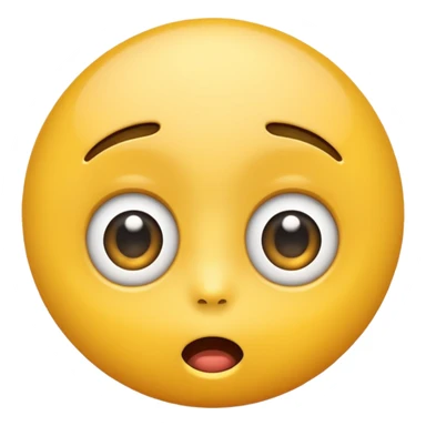a surprised emoji with wide eyes sticker