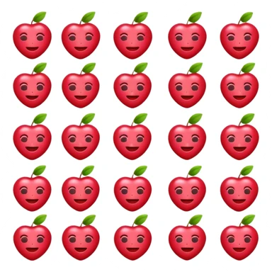 Cherry color selfcare emojis sticker