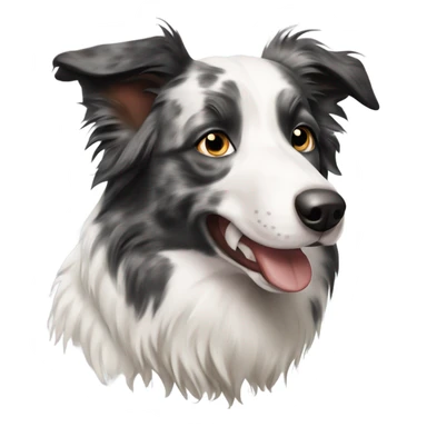 Merle border collie sticker