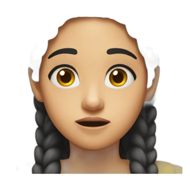 girl in awe and disgust sticker