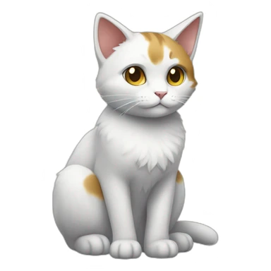 Sitting-bicolor-fairly-type-cat-pokemon sticker