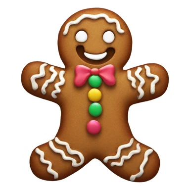 Aesthetic gingerbread man’s sticker